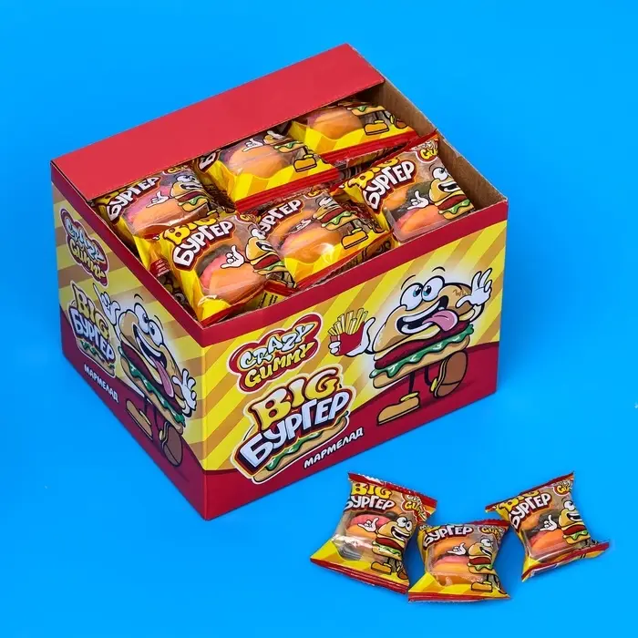 Мармелад жевательный &laquo;Мармеладный Бургер&raquo;, 18 г