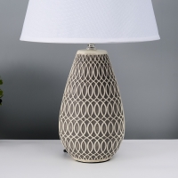 Настольная лампа с абажуром RISALUX &laquo;Фоджиа&raquo;, Е27, 40 Вт, 25&times;25&times;43 см