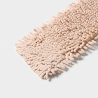 Насадка для плоской швабры Доляна &laquo;Пастель&raquo;, микрофибра букли, 43&times;13 см, цвет бежевый