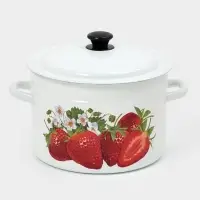 Кастр.цил.борт. 8л (белая)СА