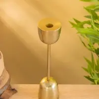 Подсвечник &laquo;Факел&raquo;, 31 см, алюминий, золото