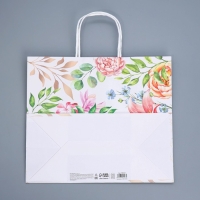 Пакет подарочный крафтовый, упаковка, &laquo;Самой прекрасной&raquo;, 32 х 28 х 15 см