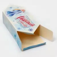 Подарочная коробка - конфета новогодняя складная &laquo;Снегурочка&raquo;, 14&times;22&times;8 см