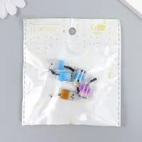 Декор для творчества стекло, пластик "Смузи в банке с петелькой" МИКС 1х1х2,3 см