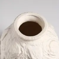 Ваза настольная керамика "Элой" 18х12 см, белый