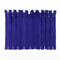 Молния &laquo;Трактор&raquo;, №5, неразъёмная, замок автомат, 18 см, синяя