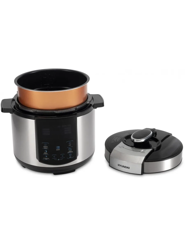 Мультиварка-скороварка HYMC-1618 серебристый-черный