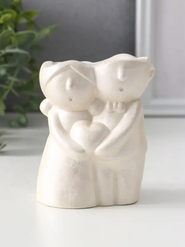 Подсвечник для тонких свечей &laquo;Пара&raquo;, 10&times;7.5&times;5.5 см, перламутр