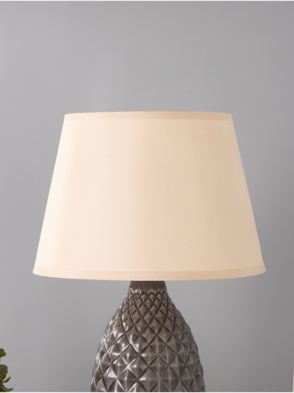 Настольная лампа "Марианна" 1х15Вт Е14 серый 28х28х45 см