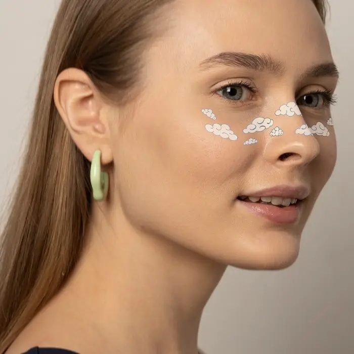 Переводная тату на тело цветная &laquo;Веснушки. Облака&raquo;, 16&times;5 см