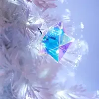 Ёлка фиброоптическая &laquo;Белоснежная&raquo; 90 см, d нижнего яруса 45 см, 8 веток, 8 режимов