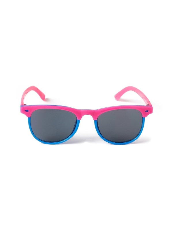 Очки солнцезащитные детские OneSun, 13.5 х 13 х 5 см, стекла темные, цвет малиново-синий