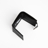 Портмоне мужское на магните, отдел для купюр, для карт, для монет, цвет чёрный