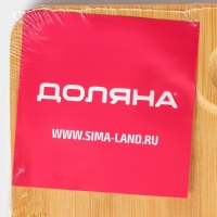 Блюдо для подачи Доляна &laquo;Бамбук&raquo;, 16&times;16 см, квадратное, бамбук