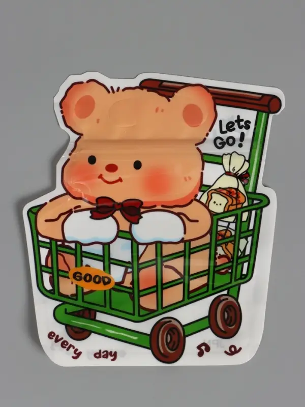 Пакет подарочный, "Корги", с zip-lock застежкой, 16x18+3,5