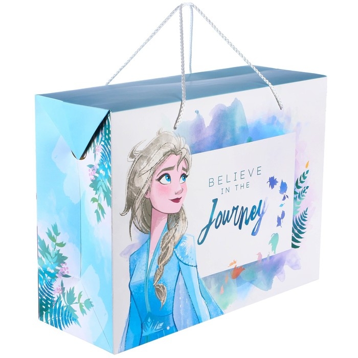 Пакет-коробка, 40 х 30 х 15 см "Journey", Холодное сердце