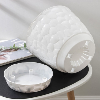 Горшок с поддоном &laquo;Камни&raquo;, 8 л, цвет белый