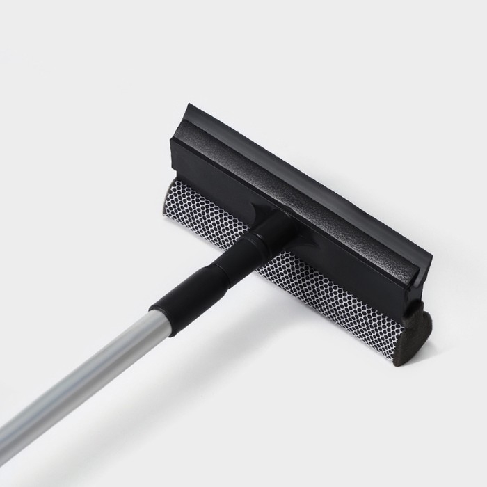 Щётка для окон Доляна, телескопической ручка 60(97) см, водосгон 20 см, насадка из поролона 20&times;8 см