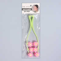 Массажёр для лица &laquo;Букет&raquo;, 22,5 &times; 6,5 &times; 3,5 см, 12 роликов, цвет МИКС