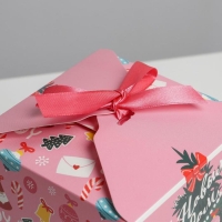 Коробка подарочная новогодняя складная &laquo;Наряжаем ёлку&raquo;, 12 х 12 х 12 см, Новый год