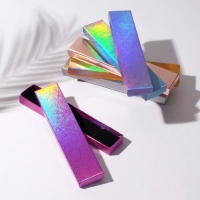 Коробочка подарочная под браслет/цепочку/часы &laquo;Голография&raquo;, 21&times;4 (размер полезной части 20,5&times;3,7 см), цвет МИКС