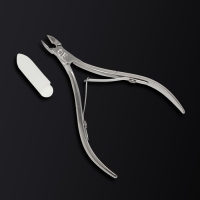 Кусачки маникюрные для кутикулы &laquo;Premium&raquo;, двойная пружина, 10,6 см, длина лезвия - 6 мм, на блистере, цвет серебристый