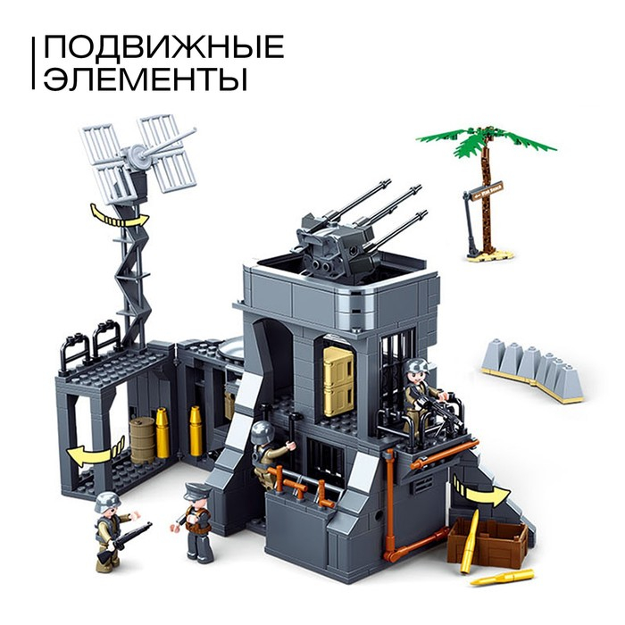 Конструктор Армия ВОВ &laquo;Прибрежная база&raquo;, 765 деталей