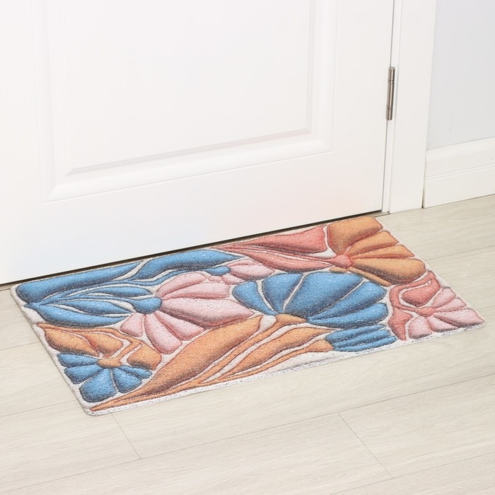 Коврик придверный Доляна, 45&times;75 см, ПВХ