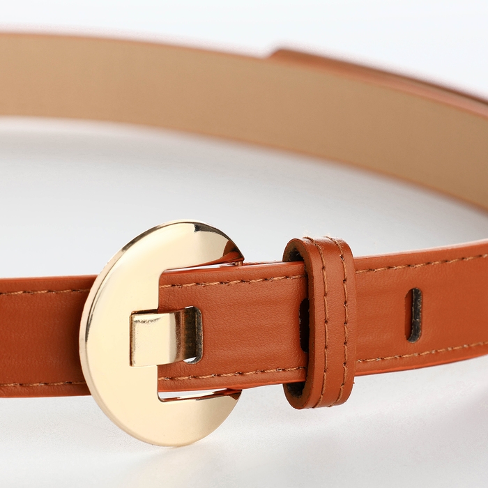 Ремень женский, ширина 2,5 см, цвет рыжий