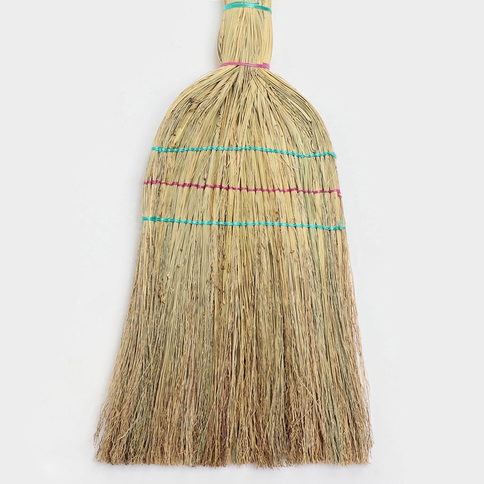 Веник 3-х прошивной &laquo;Сорго&raquo;, усиленный, с петлей, 350 гр, 95 см