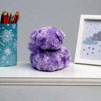 Мягкая игрушка &laquo;Мишка&raquo;, 15 см, цвет лавандовый