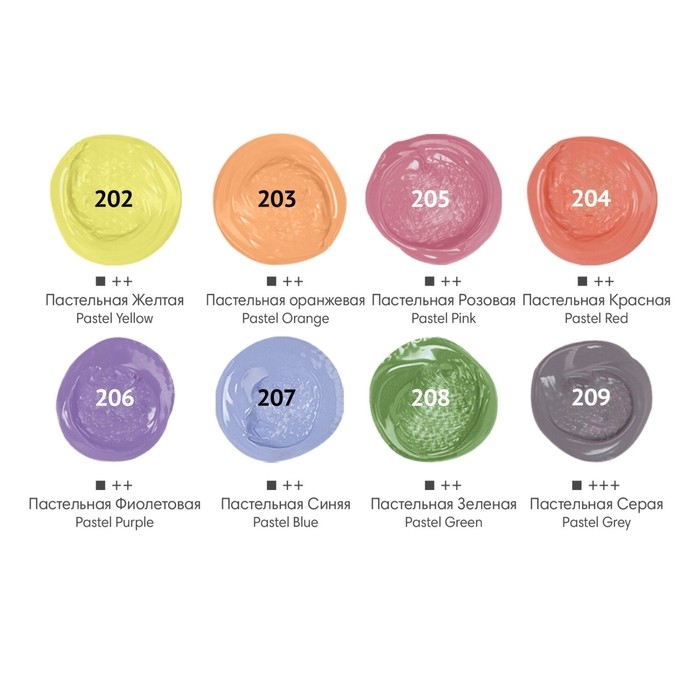 Краска акриловая в тубе, набор 8 цветов х 22 мл, BRAUBERG HOBBY, пастельные оттенки, 192406