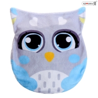 Грелка &laquo;Сова&raquo;, детская, с вишнёвыми косточками, цвет серый
