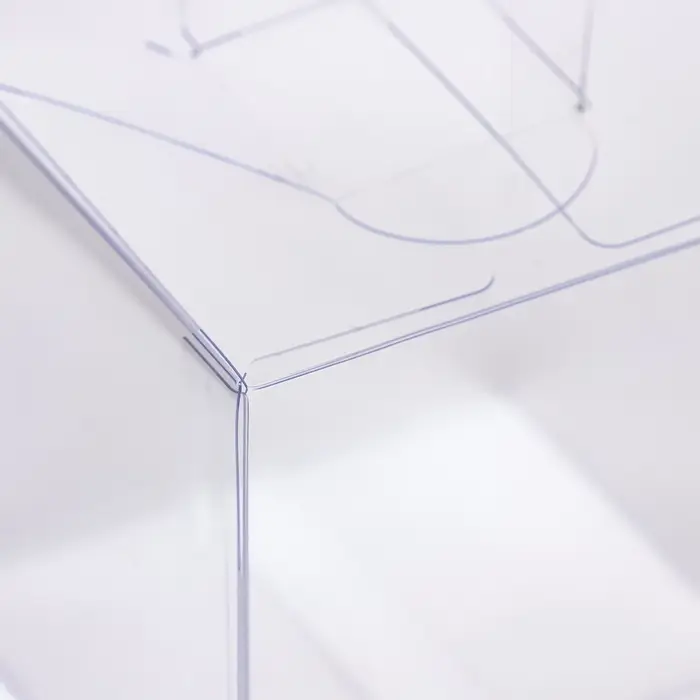 Складная коробка из PVC 7 х 7 х 7 см  набор 5 шт.