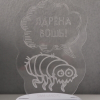 Светильник "Ядрёна вошь!" LED RGB от сети RISALUX 9,5х9,4х14,7 см