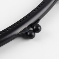 Фермуар пришивной, 21 &times; 10 см, цвет чёрный/антик