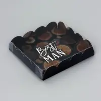 Коробка для печенья, &laquo;Мужчине&raquo;, 15&times;15&times;3 см