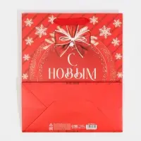 Пакет подарочный новогодний ламинированный &laquo;Красочный Новый год&raquo;, ML 23 х 27 х 11.5 см