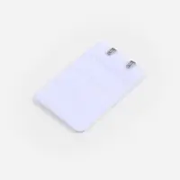 Застёжка для бюстгальтера, удлинитель, 3 ряда 2 крючка, 3.2&times;5 см, белая
