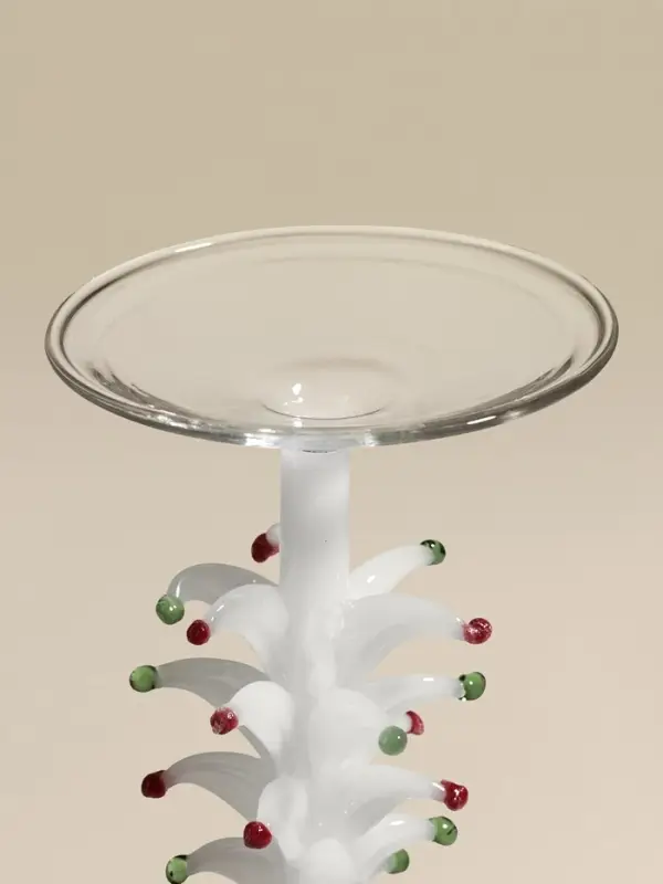 Бокал для вина "Елочный", белый 8х20,5 см