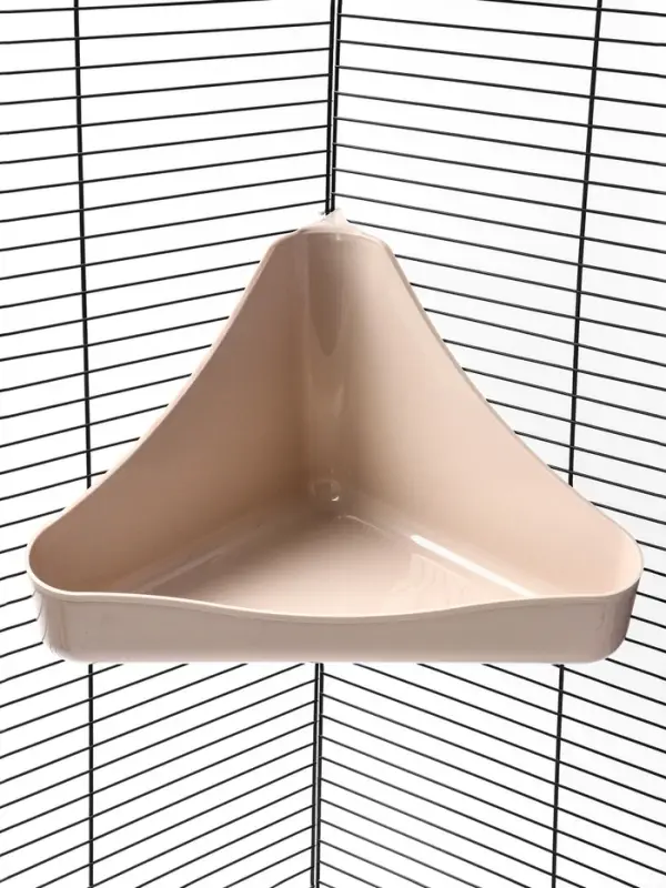 Туалет угловой для грызунов 33 х 19 х 18 см, микс цветов