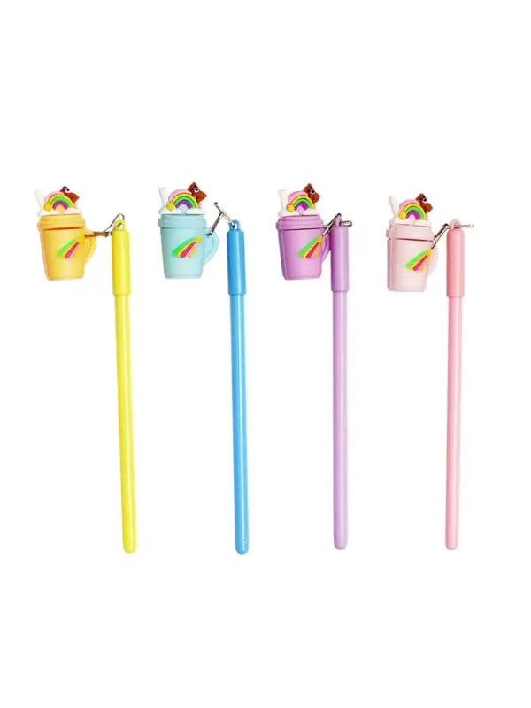 Ручка-прикол &laquo;Коктейль&raquo;, синий стержень, гелевая, МИКС