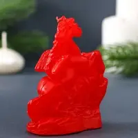 Свеча фигурная "Лошадка-Пегас" 3,5х6,5х8 см, цв. красный