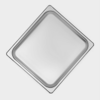 Гастроемкость 2/3 из нержавеющей стали, 100 мм, 35,5&times;32,5&times;10 см, толщина 0,8 мм