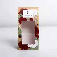 Коробка кондитерская, упаковка, &laquo;8 Марта&raquo;, 9 х 19 х 6 см