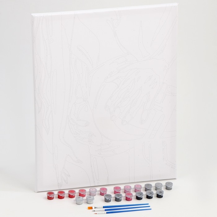 Картина по номерам на холсте с подрамником "Вечерняя страсть" 40*50 см