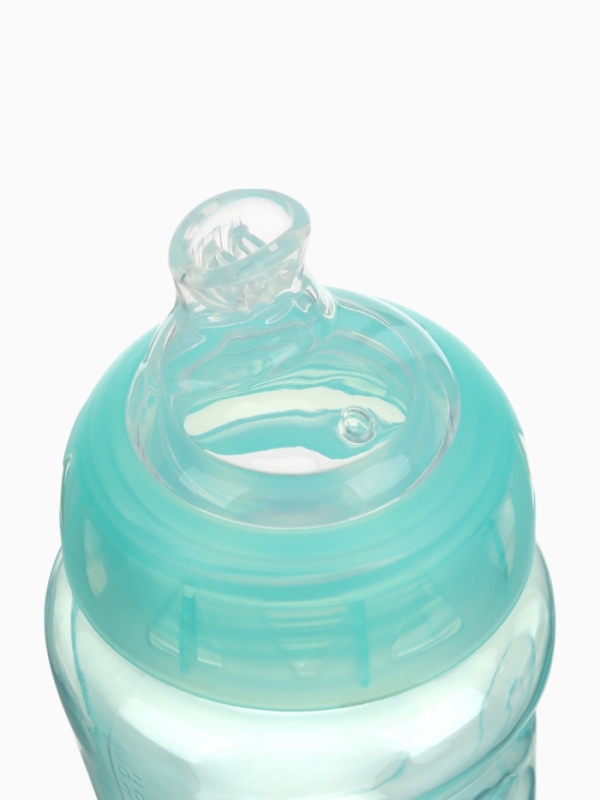 Поильник детский с мягким носиком, 300 мл., цвет бирюзовый, +9 мес