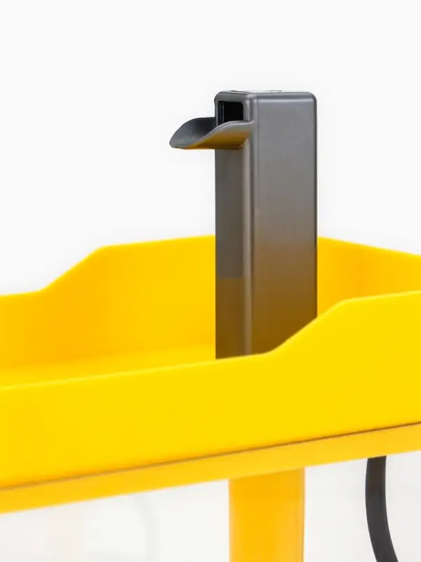 Фонтан для кошек и собак 1,5 л, 16,5 х 11,5 х 12 см, евророзетка, жёлтый