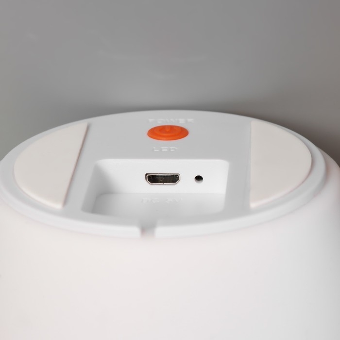 Ночник-мякиш "Уточка" LED USB АКБ бело-желтый 9х9х20 см