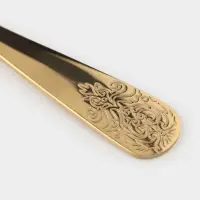 Набор ложек чайных 6 шт "Эмили" 13,2 см, цвет золото